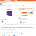 Windows 10 Pro Professional Cd-Key (32/64 Bit) US $12.69 (~SG $17), Office 2016 Pro Plus (1 User) US $27.52 (~SG $37) @ G2Deal