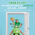 Enjoy $5 off on GrabFood When You Placed an Order with City Square Mall's Participating F&B Outlets