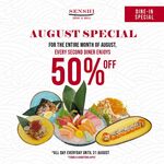 50% off for Second Diner A La Carte Buffet at Senshi Sushi & Grill
