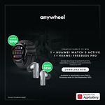 Win a Huawei Watch 3 Active & Freebuds Pro from Anywheel