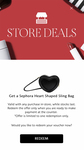 Free Heart Shaped Sling Bag with Any Purchase for New App Users @ Sephora