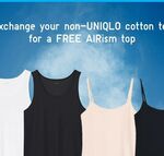 Swap any Non-UNIQLO Cotton T-Shirt for a UNIQLO AIRism Shirt, Saturday & Sunday (5/8 & 6/8) @ UNIQLO (51@AMK)