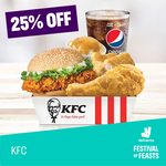 25% off at KFC/Tenderfresh Classic/Wingstop & 30% off at Collin's Common Grill/4Fingers/Popeyes & London Fat Duck via Deliveroo