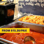 1 for 1 Lunch or Dinner Buffet (From $30.60) at Korean Fusion BBQ via Chope