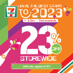 23% off Storewide ($11 Min Spend) at 7-Eleven