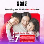 Starter Plan (6GB, 150 Mins, 100 SMS) for $7/Month at Zero1