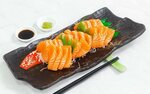 24x Salmon Sashimi Pieces for $21.10 (U.P. $41.02) at Sakae Sushi via Fave