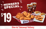 4pcs Chicken Buddy Meal for $19 at KFC