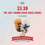 2 Brown Sugar Series Drinks for $3.30 at Xing Fu Tang