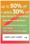 Up to 50% off + Extra 30% off Sale Items at adidas (Members)