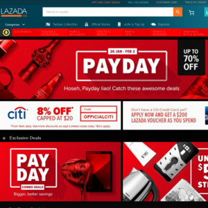 8 Off Sitewide At Lazada Citibank Cards Cheapcheaplah