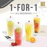 1 for 1 All Beverages at Nayuki