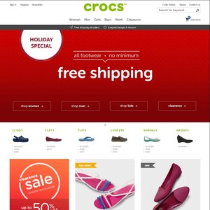crocs free shipping no minimum