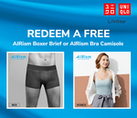 Free Men's AIRism Boxer Brief or Women's AIRism Bra Camisole from UNIQLO (App Required)