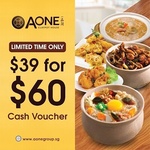 $60 AOne Claypot House Cash Voucher for $35 at Qoo10 