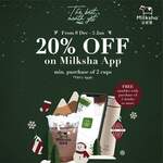 20% off (Min 2 Cups) at Milksha via App