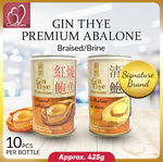2 Cans Gin Thye Abalone Braised/Brine $19 + $1.99 Delivery @ Cinta Rasa via Qoo10