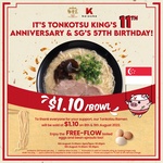 Tonkotsu Ramen for $1.10/Bowl at Tonkotsu King (Orchid Hotel)