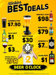$1 Soju Shots, $2 Beer Pints/Housepour Liquor at Stickies Bar