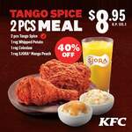 Tango Spice Meal for $8.95 (U.P. $15.10) at KFC