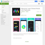 [Android] Memorize: Learn Chinese Words with Flashcards Temporarily FREE at Google Play Store