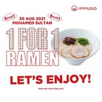 1 for 1 Ramen at Ippudo (Sultan)