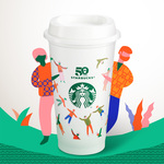 Free Reusable Cup with Any Beverage Purchase at Starbucks