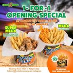 1 for 1 Mega and Super Mega Fries at Potato Corner (Changi City Point, Instagram Required)
