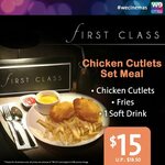 Movie with Chicken Cutlet Set Meal for $15 at WECinemas
