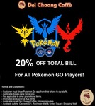 20% off at Doi Chaang Coffee for Pokemon Go Players