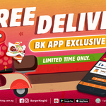 Free Delivery at Burger King (via BK App)