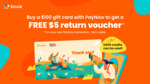 Buy a $100 Gift Card, Get a Bonus $5 Return Voucher (OCBC PayNow Payments) at Klook