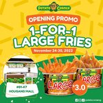1 for 1 Large Fries ($3) at Potato Corner [Hougang Mall, Instagram Required]