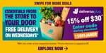 15% off Groceries ($30 Min Spend) at Deliveroo [Plus Members]