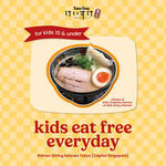 Free Kids Ramen with Every Paying Adult at Keisuke