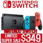 Nintendo Switch Console for $379 Delivered (with $50 Cart Coupon) from Daiso Korea via Qoo10