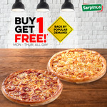 Buy 1 Get 1 Free Pizza at Sarpino's (Monday to Thursday) [Online Only]