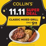 Classic Mixed Grill for $11 at Collin's Grille (E-Store and Via GrabFood/foodpanda/Deliveroo)
