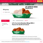 6pc Boneless Wings for $6.90 (U.P. $8.25) at Wingstop [SAFRA Members]