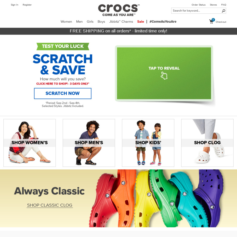 crocs coupon code 10 off