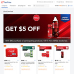 $5 off ($40 Min Spend) on Participating Coca-Cola Products at FairPrice On