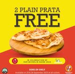 2x Free Plain Prata at Springleaf Prata Place