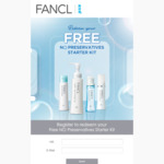 Free NO Preservatives Starter Kit @ FANCL (Collect In-Store)