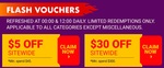 $5 off ($45 Min Spend) or $30 off ($300 Min Spend) Sitewide at Shopee