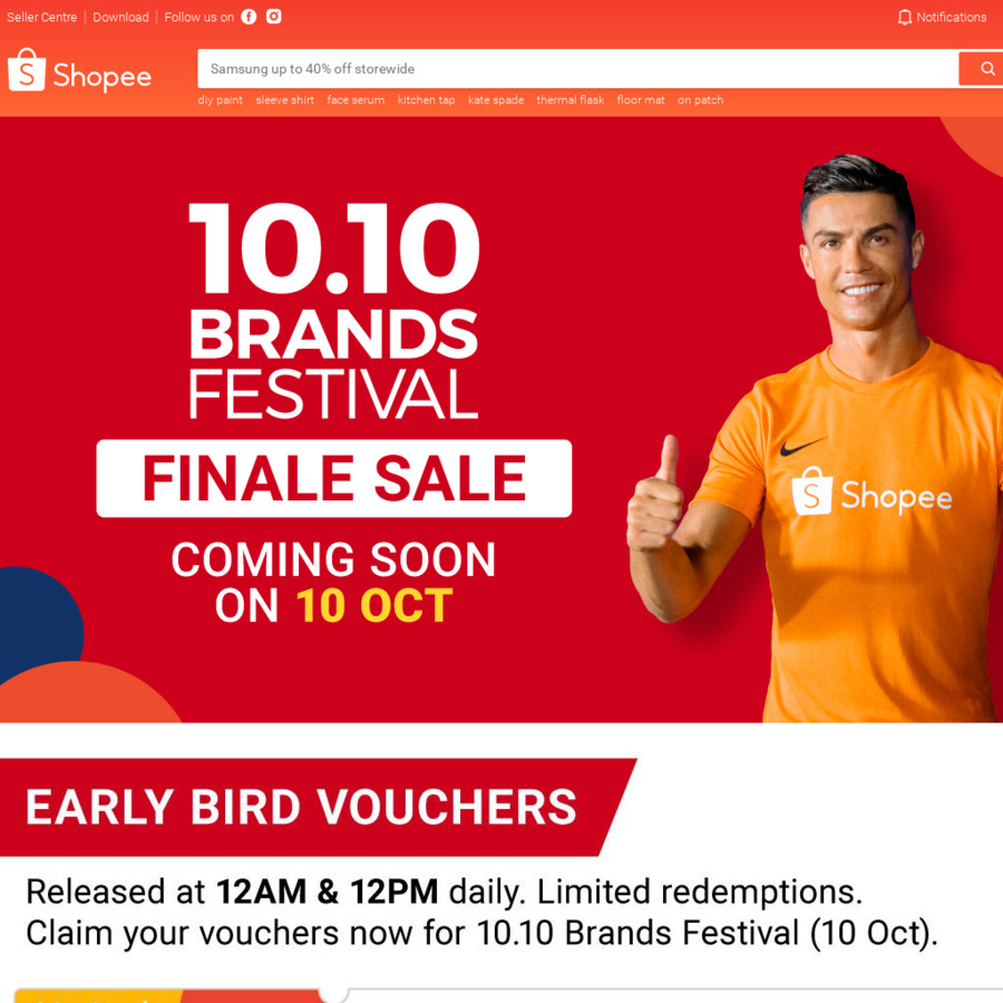 10.10: $5 off ($40 Min Spend), $15 off ($120 Min Spend) or $100 off