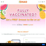 Free Smooze Ice Bar for Vaccinated at HAO Mart