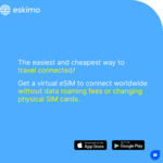 Free 1GB of Global Data with 2 Year Validity (Virtual eSIM) at Eskimo.travel