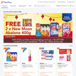 2x Free New Moon Abalone 400g with $100 Min Spend on Participating Products at FairPrice On