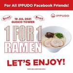 1 for 1 Ramen at Ippudo (Tanjong Pagar, Guoco Tower)