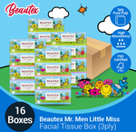 16 Boxes Beautex 3-Ply Tissue $10.90 + $1.99 Delivery @ Tipex Mall Via Qoo10
